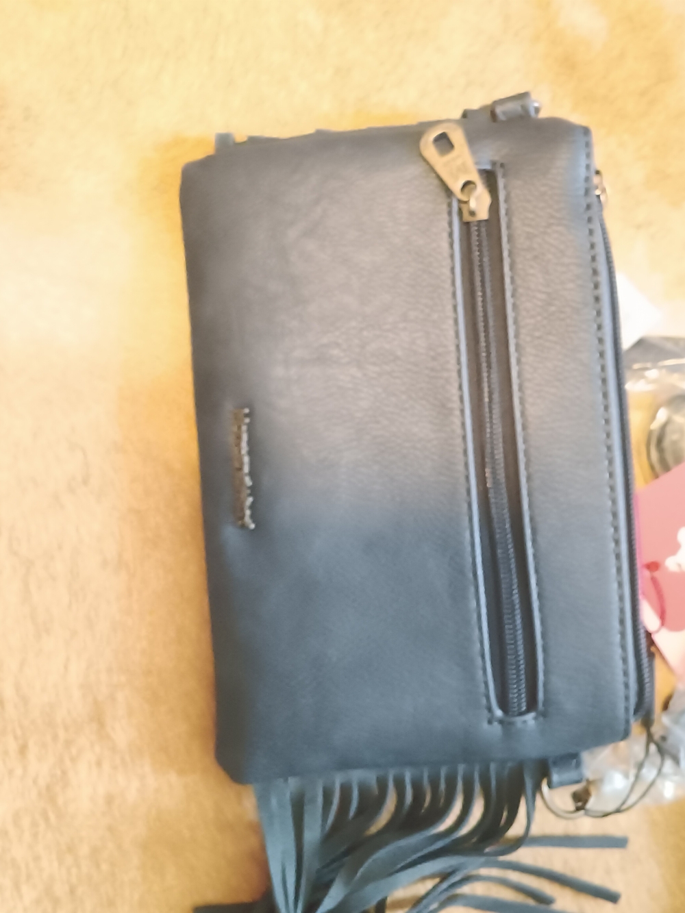 Montana West Grenishblue Embossed Floral Fringe Crossbody Bag - Picture 2 of 7